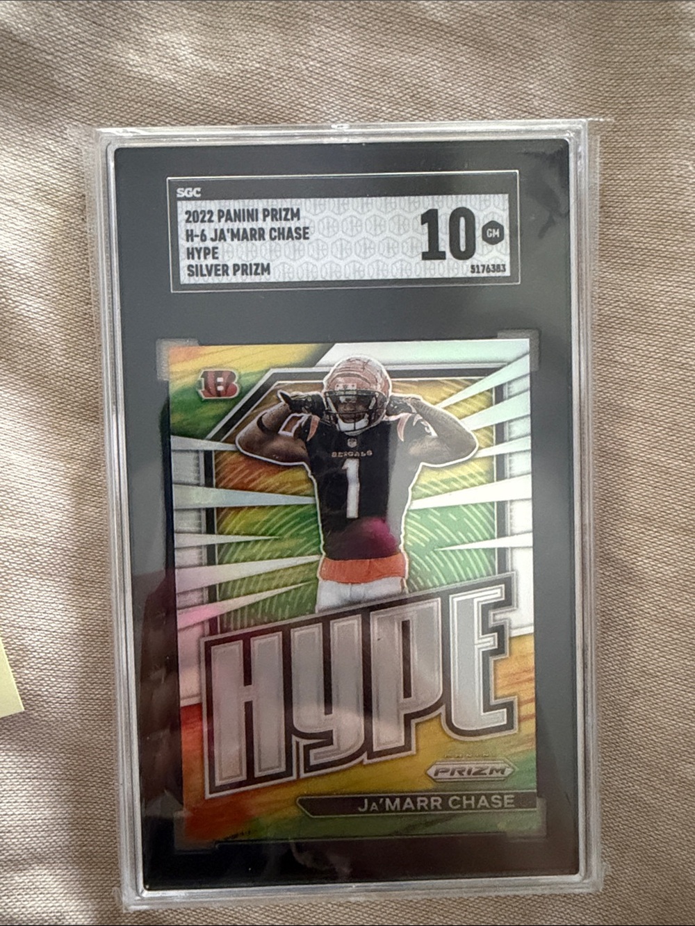 Panini HYPE Silver Prizm Ja'Marr Chase - SGC 10